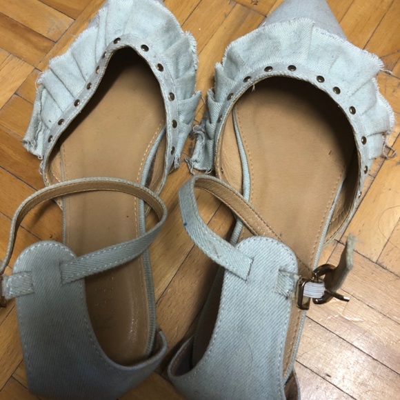 2 for 35$ Light Denim Asos Flats Size 9 - Picture 3 of 3